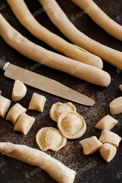 Preview: Making whole wheat flour pasta orecchiette