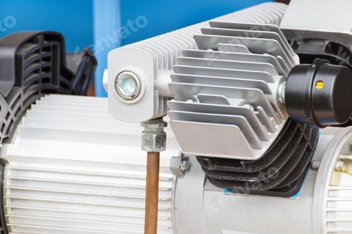 Preview: Detail and part of engine in vehicle, tractor or other industrial machine. Transportation