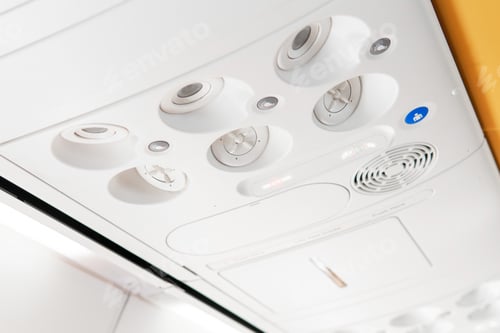Preview: Overhead panel for passengers in an aircraft