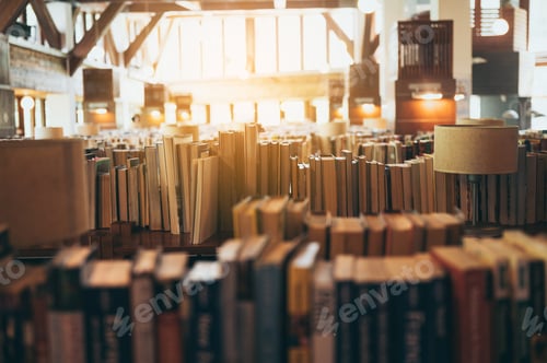 Preview: Bookshelves in public libraries, Conceptual of education
