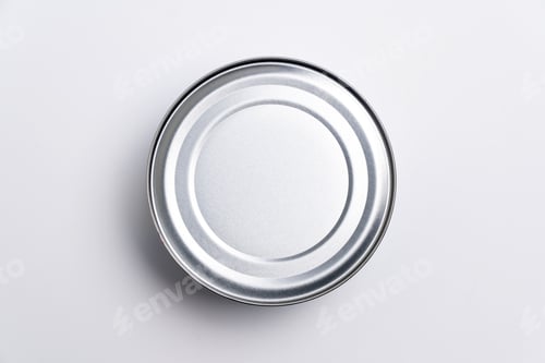 Preview: Aluminium can food view from top