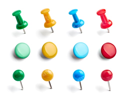 Preview: push pin paper clip thumbtack note office