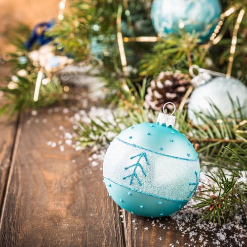 Preview: Blue Christmas balls