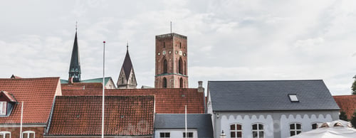 Preview: Panorama view of modern buildings on a sunny day