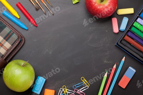 Preview: School education supplies concept