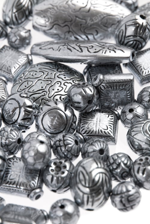 Preview: silver beads