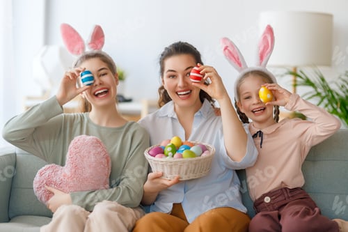 Preview: Family celebrating Easter