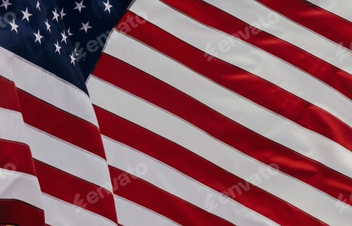 Preview: American Flag Background with Red, White, and Blue