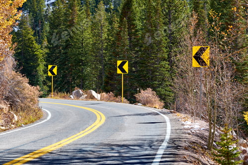 Preview: Highway at autumn in Colorado, USA.