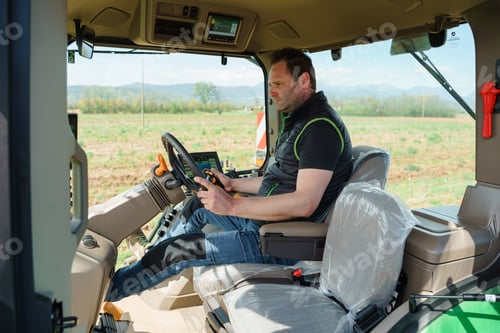 Preview: A farmer using a tractor to prepare the fields for planting. The image highlights the importance of