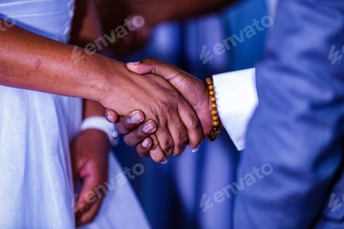 Preview: Human Hands Couple Bride Groom Holding Items Weddings Festival Celebrations