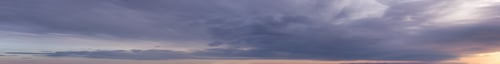 Preview: Panoramic View of Cloudscape during a colorful sunset or sunrise