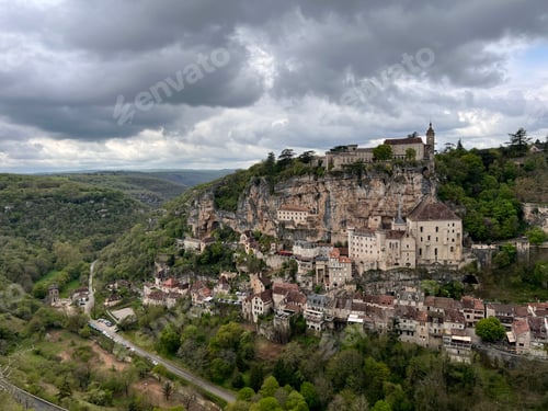 Preview: Beautiful village of Rocamadour in Lot department, southwest France