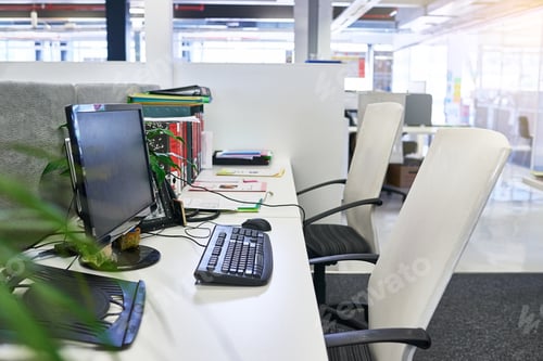 Preview: An organised desk is key to success. Shot of an empty office.
