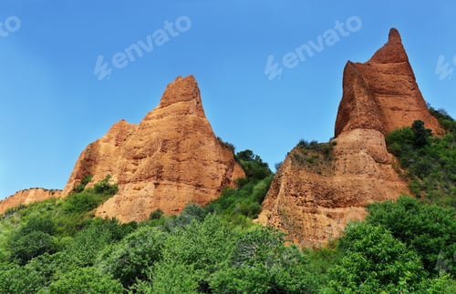 Preview: Las Medulas red mountains, Leon, Spain, UNESCO