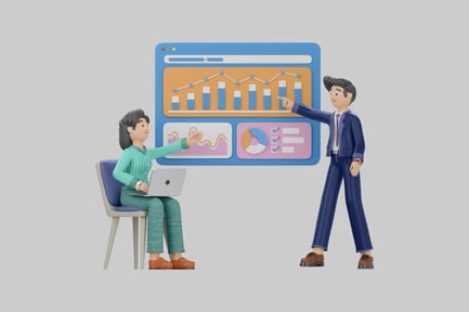 Visualização: Cena de apresentação de negócios