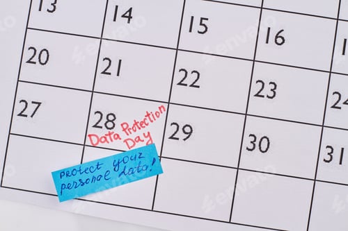 Preview: Protect your personal data. Data protection day.
