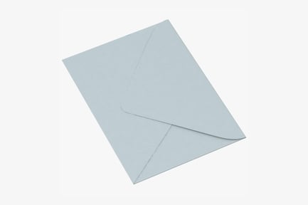 Preview: Closed Envelope - Baby Shower Invitation, Blue