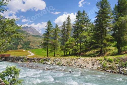 Preview: Landscape in Prati di Sant'Orso. Cogne, Aosta Valley