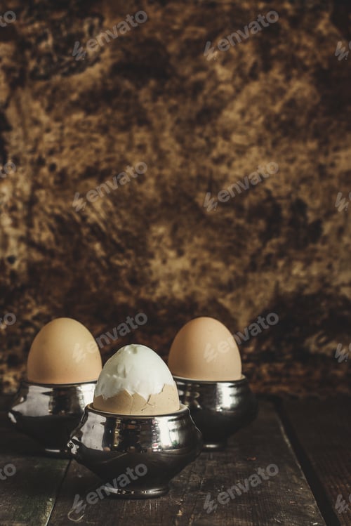 Preview: Boiled Eggs - A Portion (Organic, Natural Food)