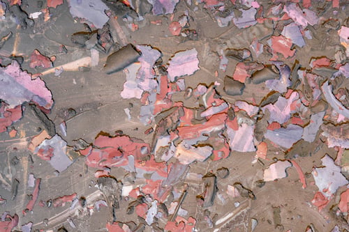 Preview: Destroyed Texture- Old Acrylic Paint. Crackle Surface- Abstract Pattern