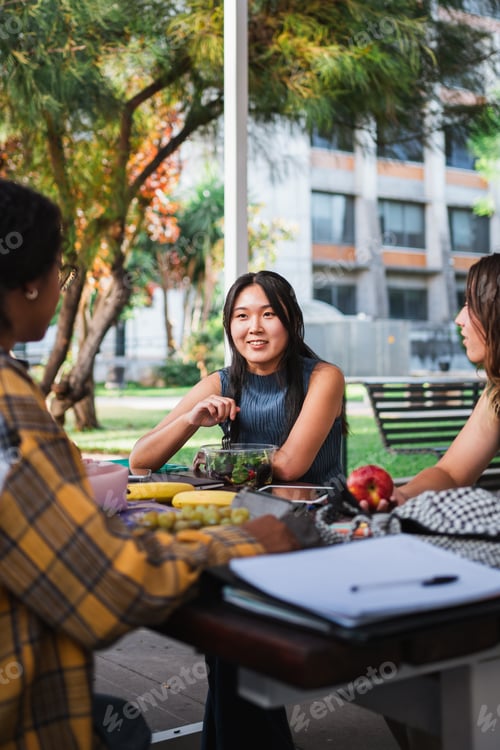 Preview: College students having a snack