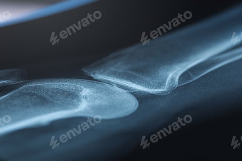 Preview: X-ray of human knee. Problems with bone or joint.