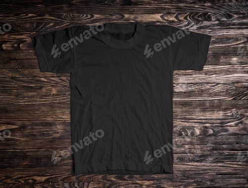 Preview: Black cotton t-shirt