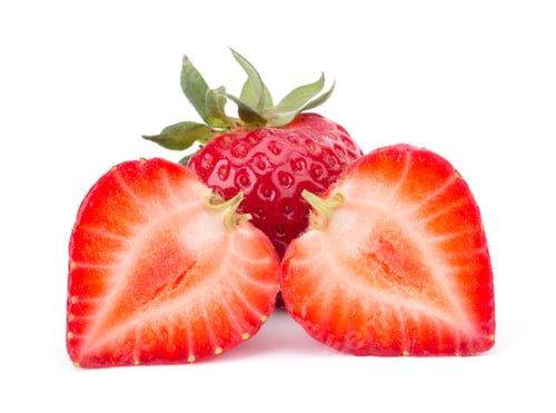 Vista previa: Fresh Strawberry isolated on white background closeup