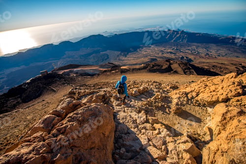 Preview: Landscape view from the top of volcano Teide