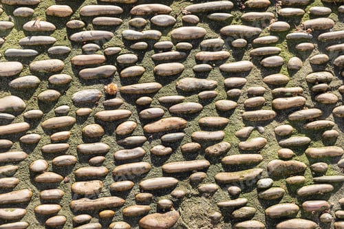 Preview: cobblestone paving in a Spanish city square, textured
