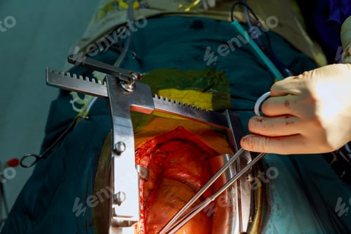 Preview: Teamwork pediatric heart surgery, surgeons during open heart surgery