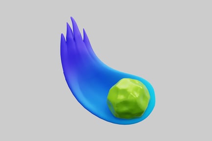 Preview: 3D Meteor With Tail