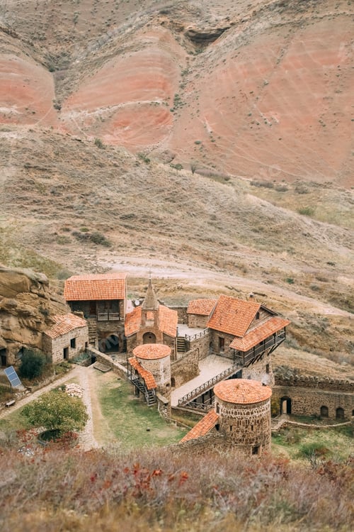 Preview: Kakheti Region, Georgia. Ancient Rock-hewn Georgian Orthodox Dav