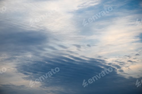 Preview: Blue sky and white clouds. Abstract sky background
