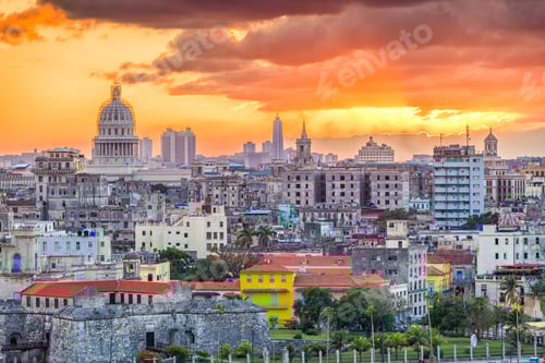 Preview: Havana, Cuba downtown skyline.