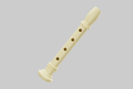 Preview: Simple ivory recorder flute design