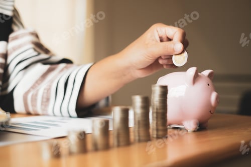 Preview: Saving Money with a Piggy Bank Indoors