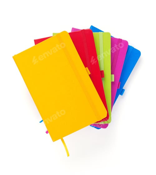 Preview: notebook at white background