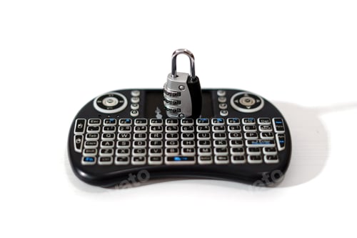 Preview: mini computer keyboard with padlock