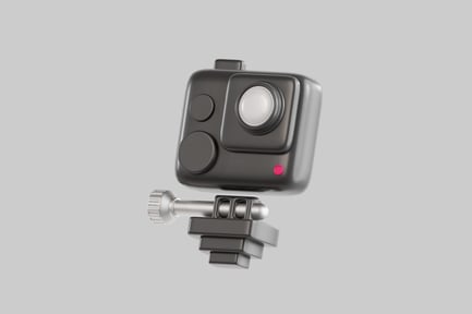 Preview: Compact Camera with Tripod in Close-Up View