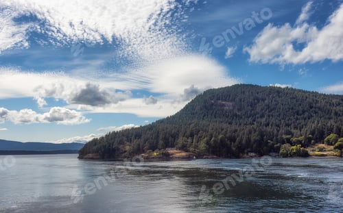 Preview: View of Beautiful Gulf Islands during a sunny day