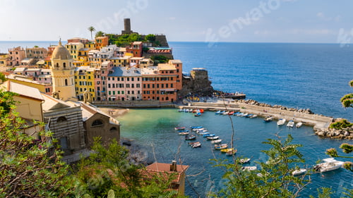 Preview: Vernazza village Cinque Terre National Park Italy,The picturesque coastal village of Vernazza
