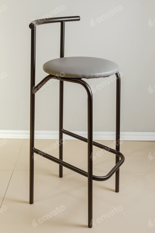 Preview: Steel legs simplistic bar chair