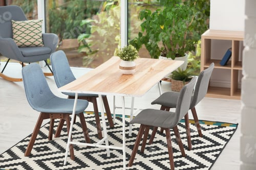 Preview: Stylish dining room interior. Home design idea