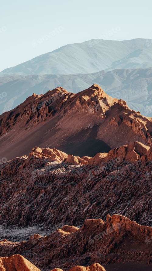 Preview: Rugged Mountain Landscape with Clear Sky