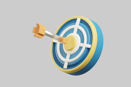 Preview: Circular object with target-like design