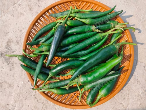 Preview: Green chilli, chillies, chili, spicy food kashmiri mirch