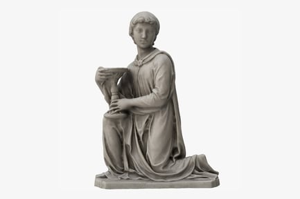 Preview: Kneeling Angel with Candlestick - Chapel Sculpture