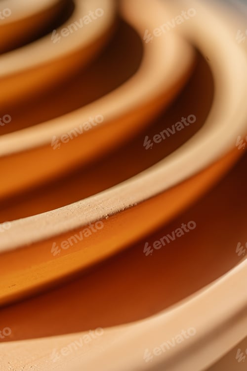 Preview: Abstract background and texture of terracotta plates.